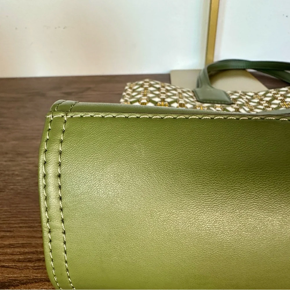 S⭕️LD‼️Tory Burch Ella Printed Mini Tote in Yellow Gemini Medallion - Picture 6 of 12